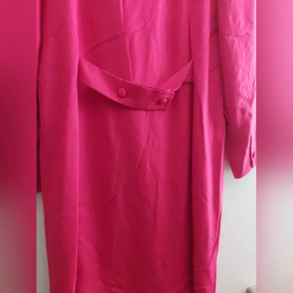 Talbots Red Trench Coat Blazer Style Jacket double breasted Classic Elegant 14 - Picture 8 of 8